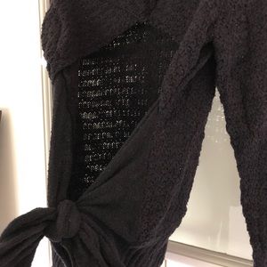Free People backless sweater